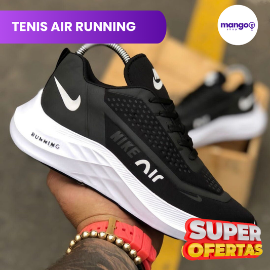 TENIS AIR RUNNING - Negro Blanco