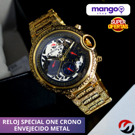 S833 RELOJ SPECIAL ONE CRONO ENVEJECIDO METAL